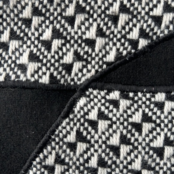 Wool Textured Houndstooth Debbie Shuchat Knee Length A-Line Skirt Womens S 2 4 - Picture 10 of 12